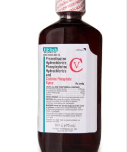 Hi-Tech Promethazine cough syrup for effective relief from cough and cold symptoms.